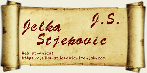 Jelka Stjepović vizit kartica